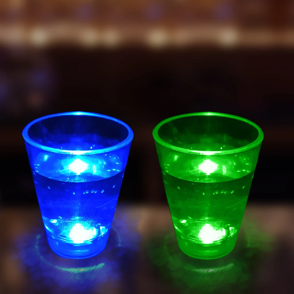 Pvc Cup Led LED Light-Up 2oz Shot Glasses Liquid Activated Plastic Drinking Cups ...
