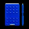 Dark Blue Card insertion, double-sided suction cup, logo