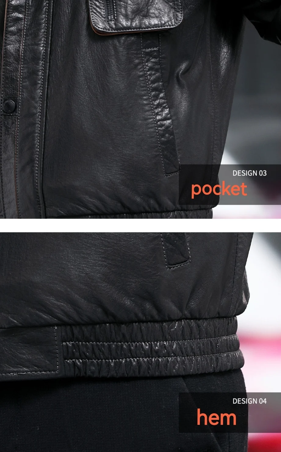 Vintage Men's Leather Bomber Jacket Warm Winter Biker Coat_voghion.com