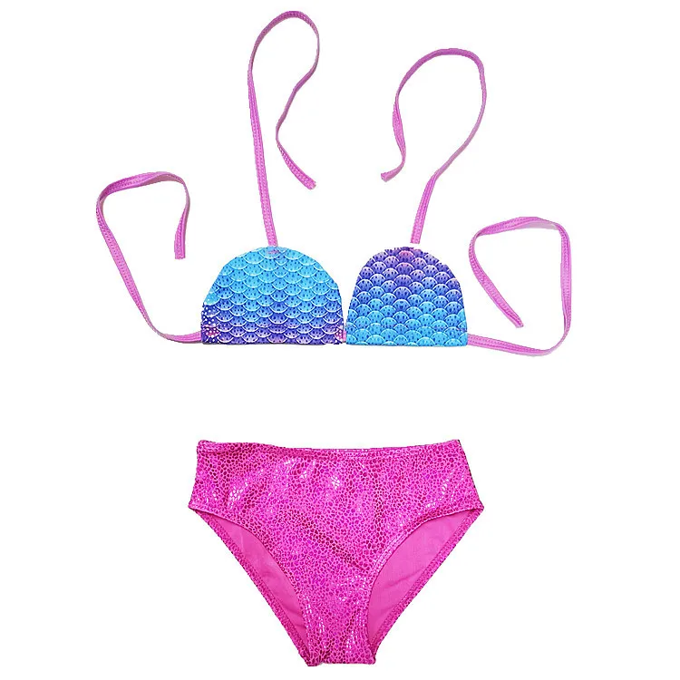 Buy Child Girl Swimsuit Bikini Mermaid Beachwear To Swimming And Beach ...