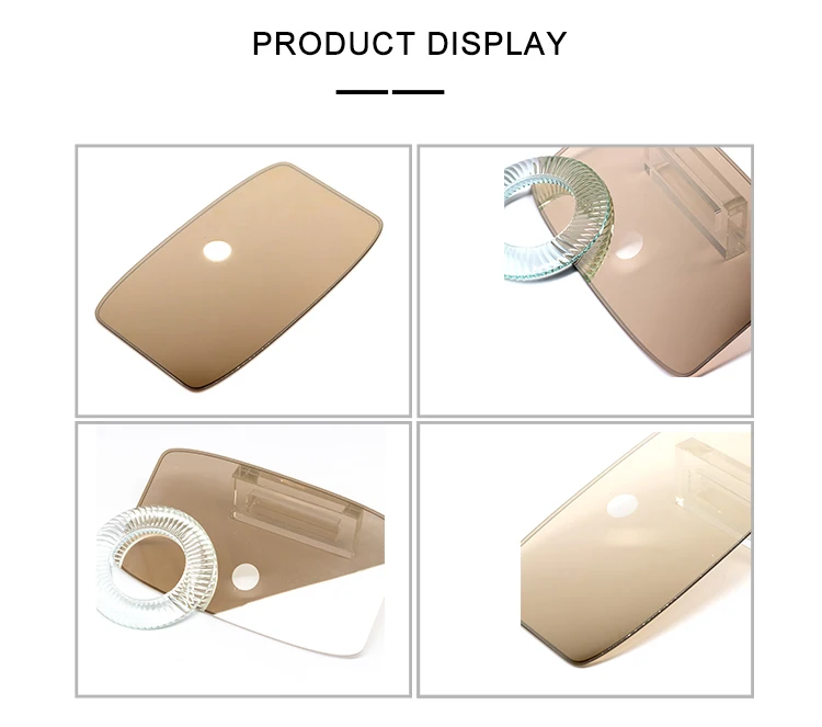 Brown coated mirror hollow glass tempered glass panel customization