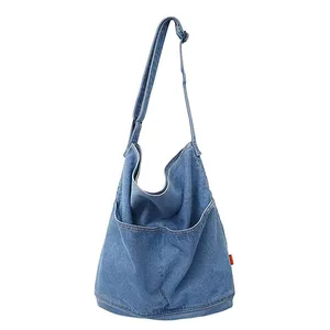 Large Capacity Girls Canvas Sling Tote Purse Bags Women Handbags Ladies Shoulder