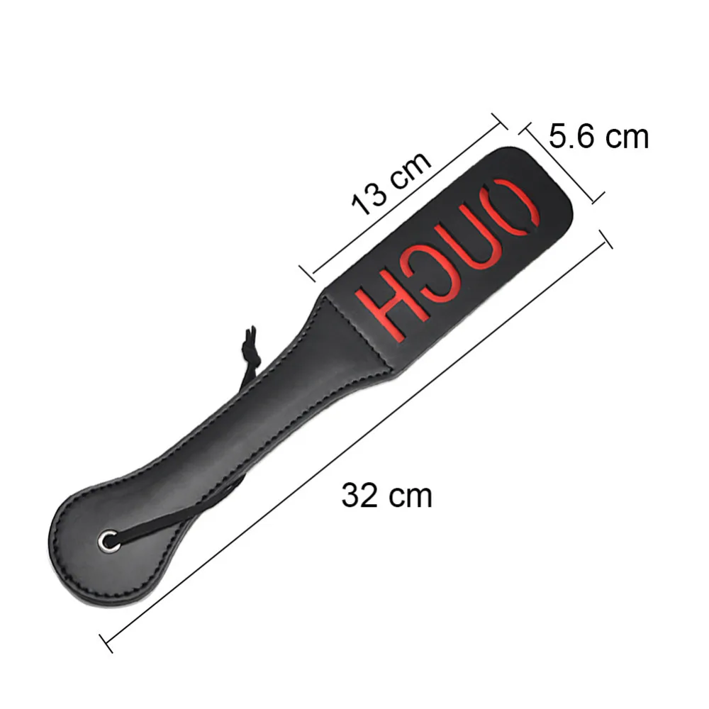 Lot De 2 Flaggers Cuir Rouge Et Daim Noir – Pagaie Fessée BDSM – ArdourCraft