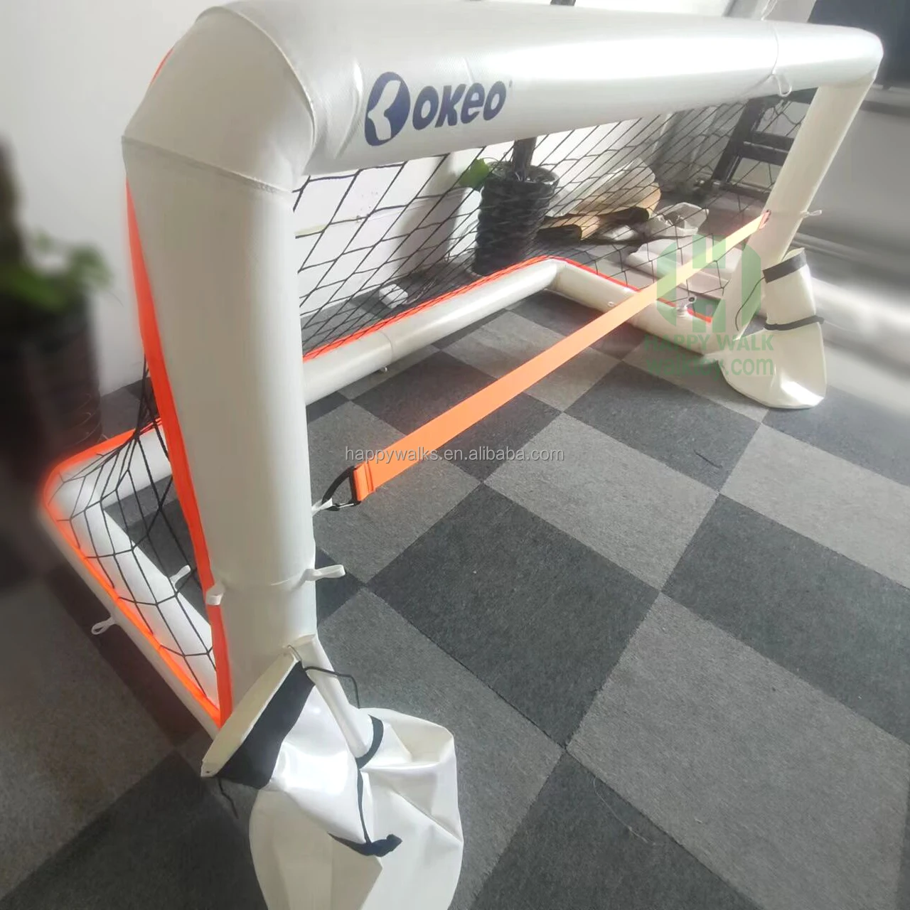 Custom Portable Floating Inflatable Water Football Goal Soccer Goals