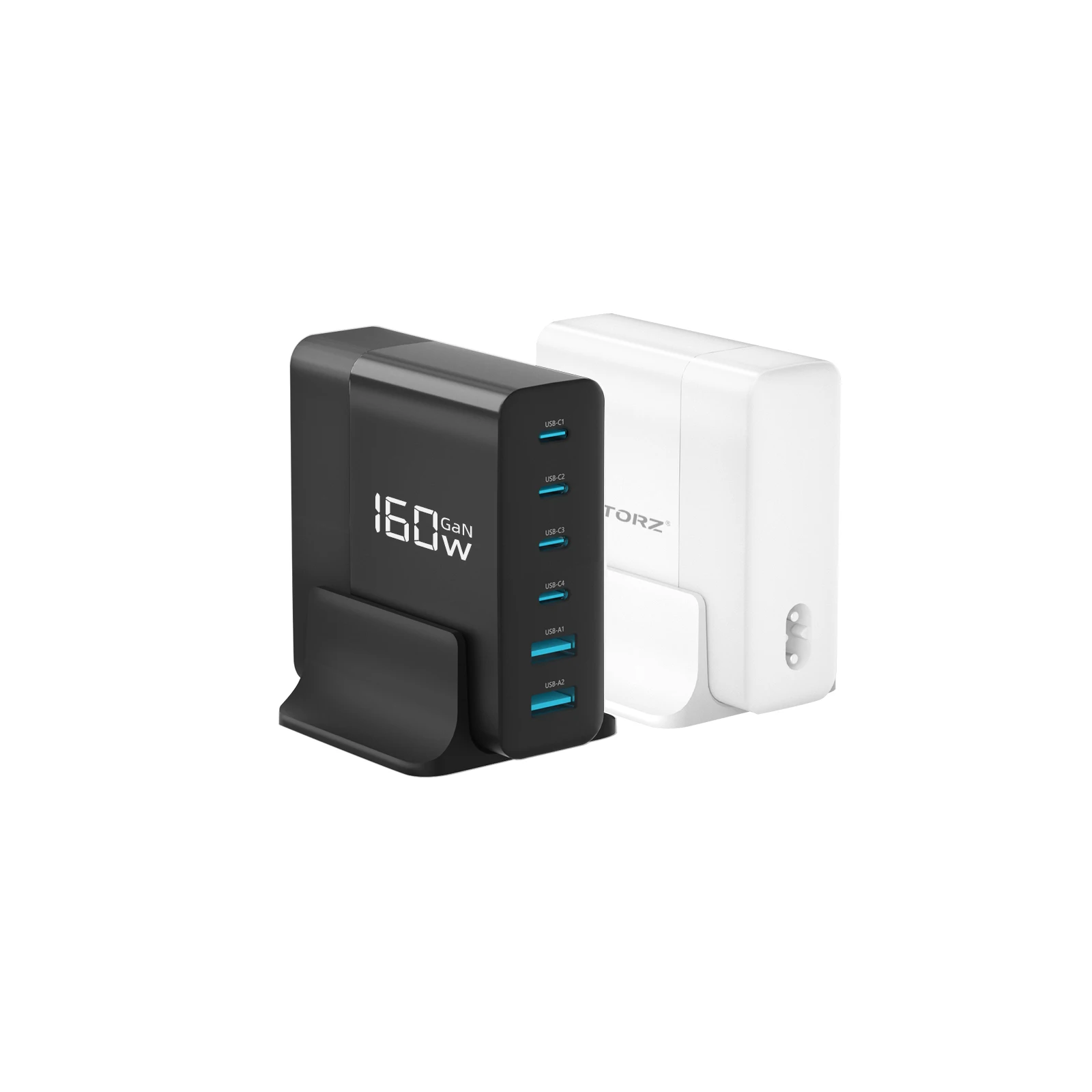 Gan充电器160w Usb C Usb端口ce Fcc Ukca认证pd充电器笔记本电脑/手机