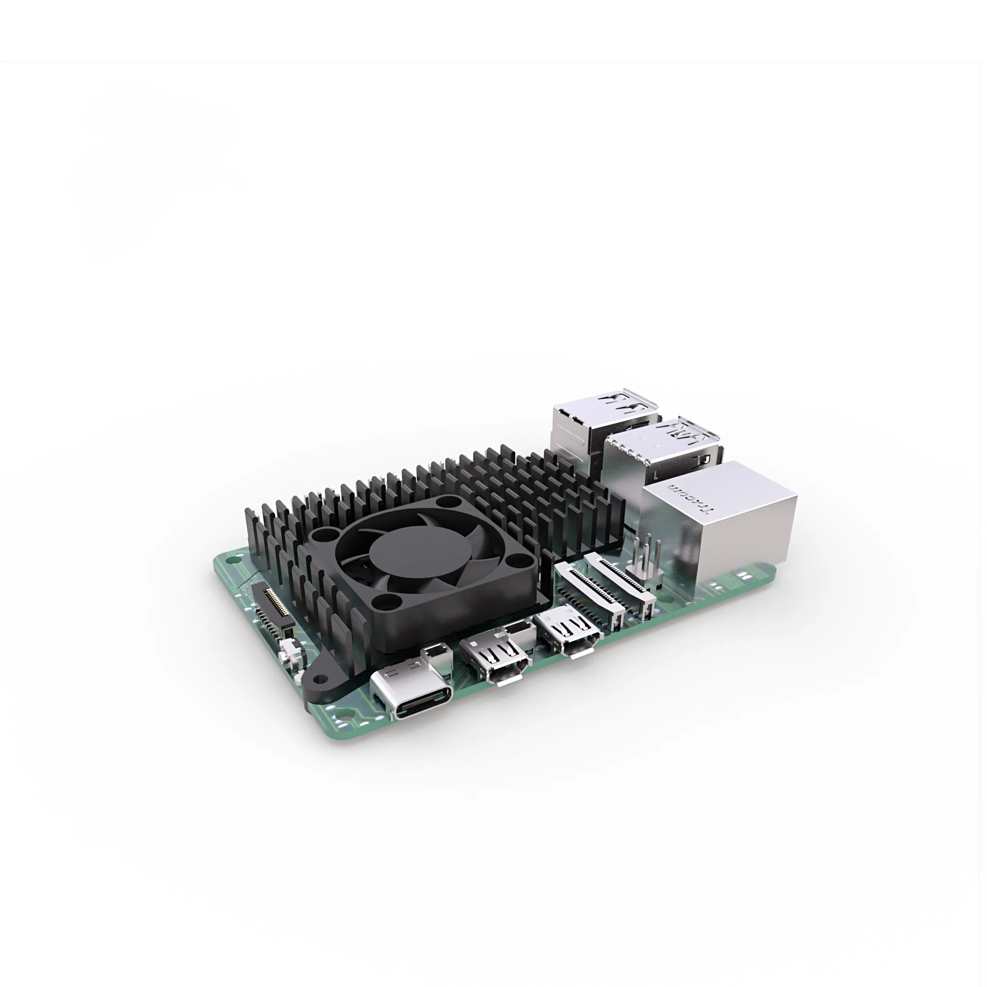 Raspberry Pi5 Fifth Generation Heat Dissipation Protection All Aluminum ...