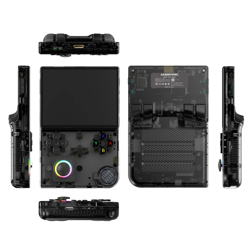 Amber Nick's Mini RG40XxV Vertical Version 4-Inch Handheld Dual Joystick Game Console with New Wi-Fi Ambient Light Open Source