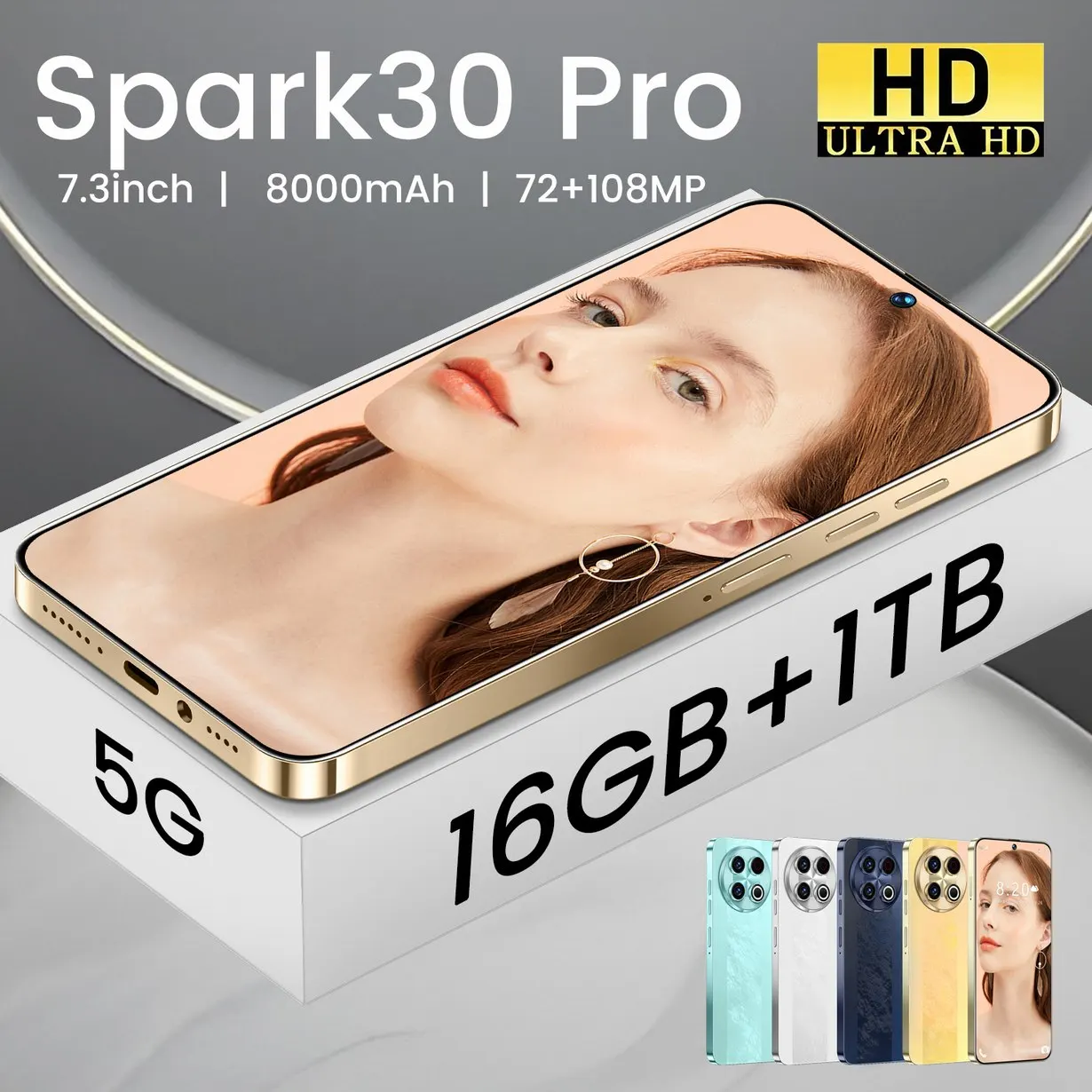 Cheap Smartphone Spark 30 Pro Android Smartphone 16gb Gaming Cell Phones Mtk 7.3inch With Fast Shipping Tecno Go 2025