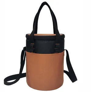 Lunch Bags Cooler Lunch Bag Cylinder Ice Pouch Thermal  Picnic Bag for Men Women for Food for Beer