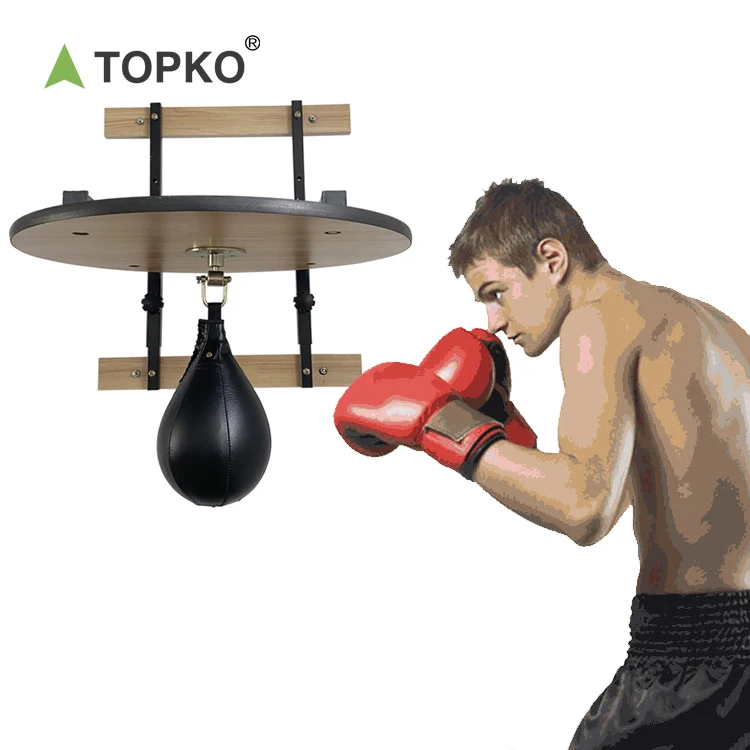 Topko Heavy Thick Wood Boxing Platform Adjustable Reflex Speed Ball