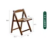 Brown folding dining chair