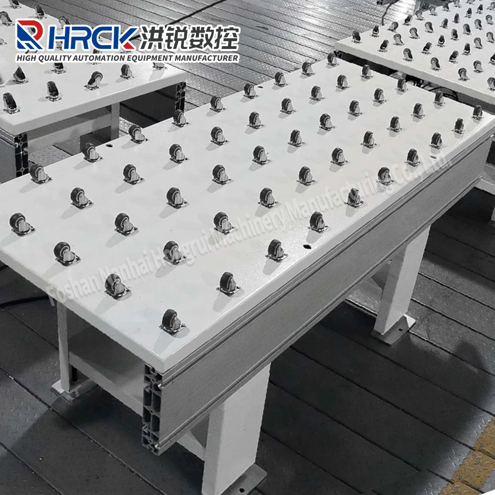 Conveyor roller line Food unpowered wheel conveyor Packaging sorting roller line Unloading unloading table