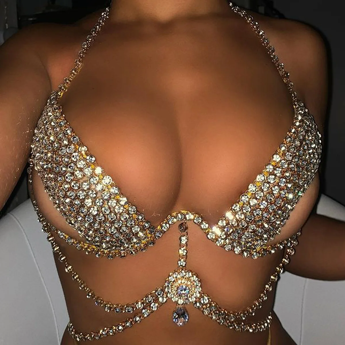 Women Backless Hollow Bra Chain Jewelry Sexy Nightclub Big Rhinestone  Diamond Breast Chain - Buy Bra Chain Jewelry,Breast Chain Product on  Alibaba.com