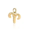 Golden aries-single pendant
