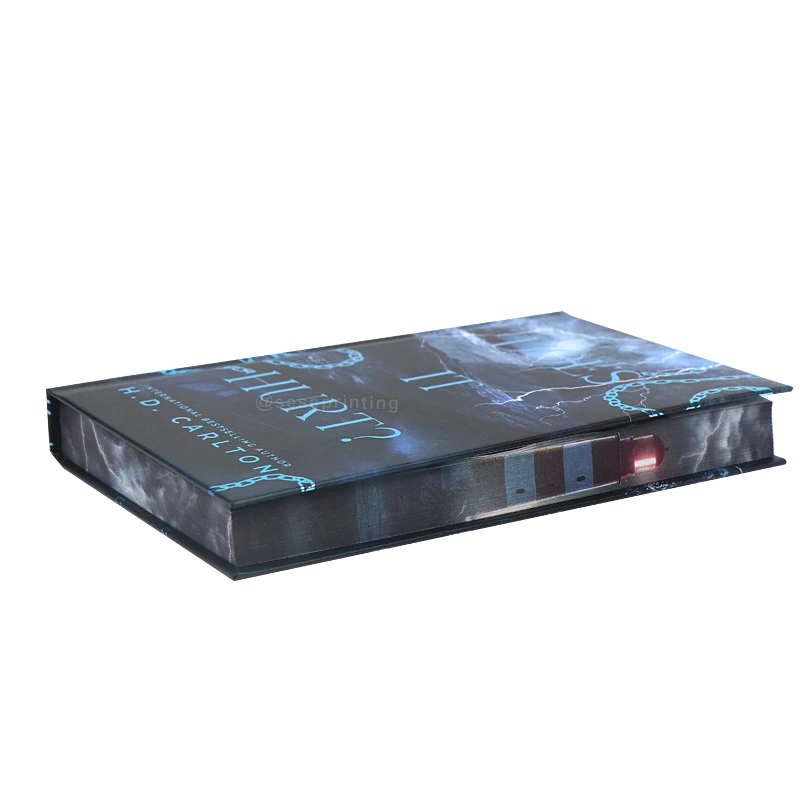 Well Designed Full Color Custom Gold Foil Hardcover Book with Sprayed Edges Hardback Collect Novel Book Printing Supplier