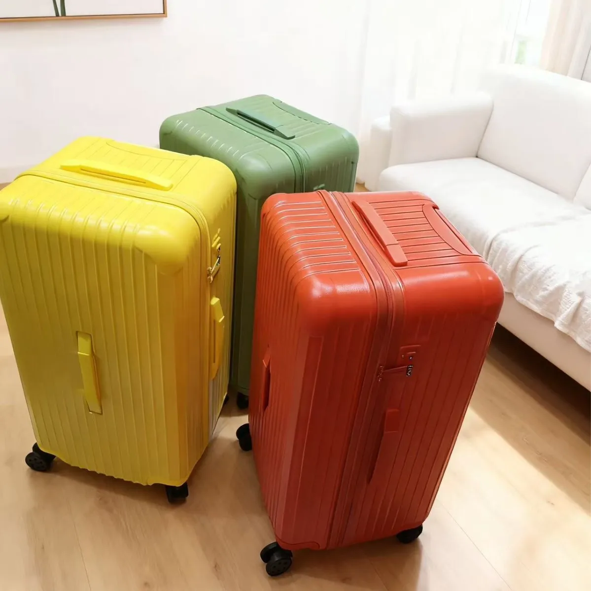 Large-Capacity Spinner Luggage Popular Trolley Suitcase Trendy Travel Case ABS Material TSA Lock Super