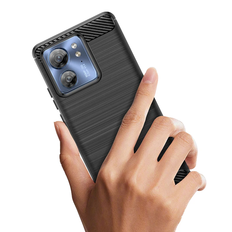 For Motorola Edge 40 EDGE40 PRO G Power G Stylus 4G 2023 Case Soft Silicone Carbon Fiber Shield Protective Case for SAMSUNG