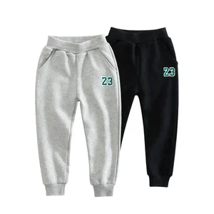 Customized Boy Long Pants 100% Cotton Terry Pants 1~10 Years Old Casual Boy Children Pants