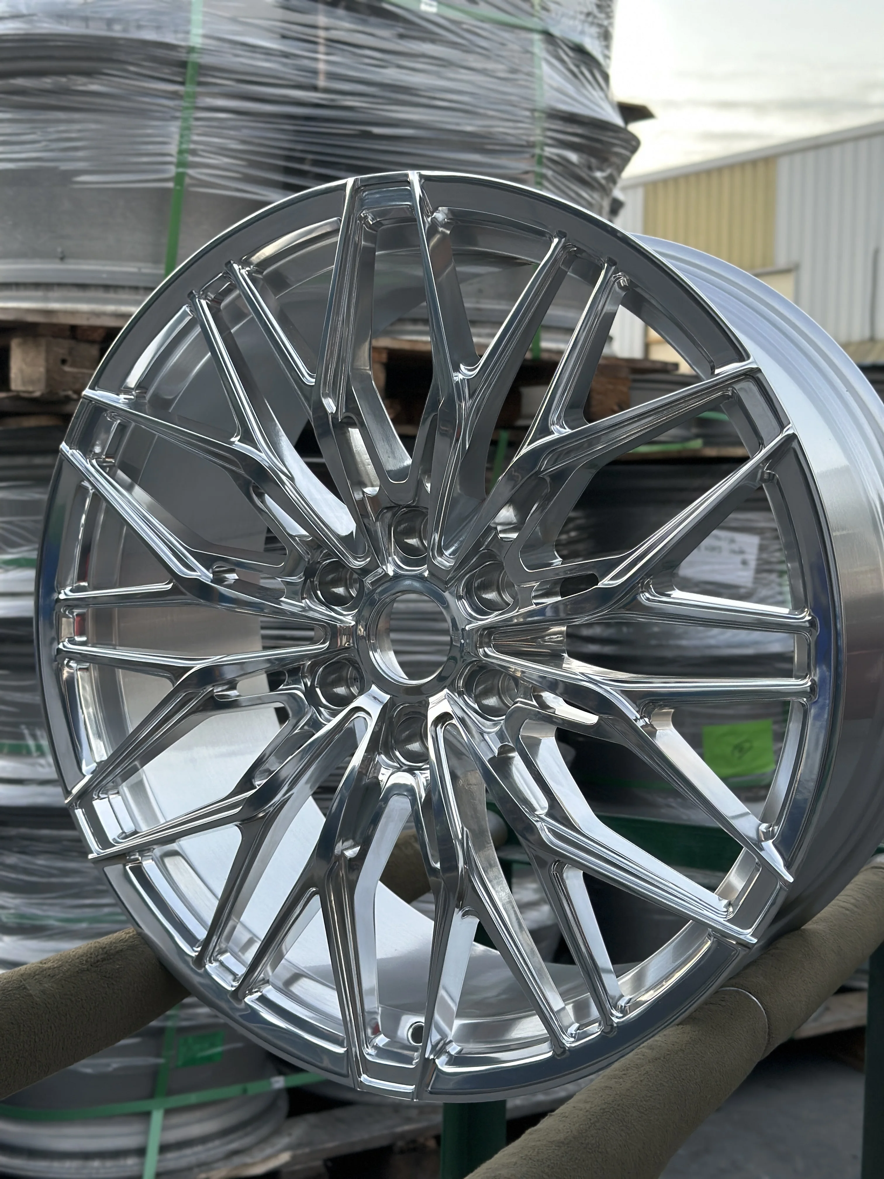 GVICHN shiny silver forged aluminum alloy wheel hub 17 18 19 20 21 22 inch high quality rims 5x112 5x114.3 5x120