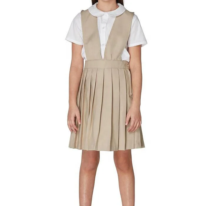 ZNA British Style Custom V-neck Pleated Jumper Sweet Cute