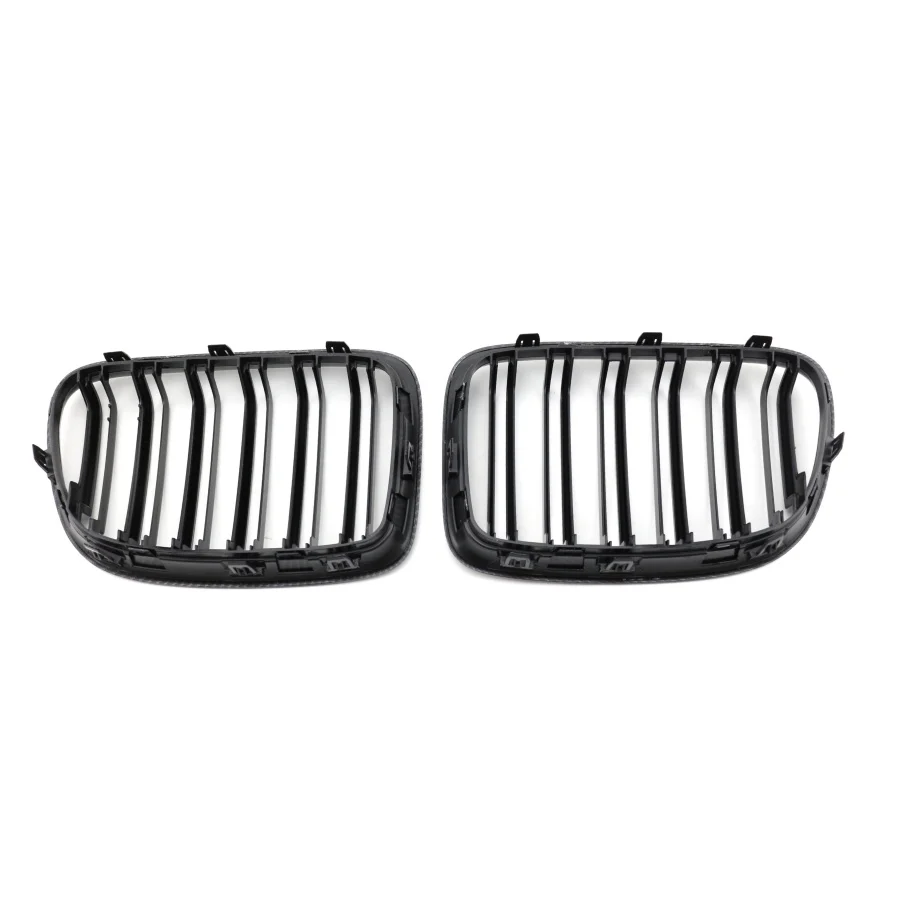 product tiypeor car abs grille in three colors carbon fiber pattern matte black front kidney grille for bmw x1 e84 2012 2016 models-10