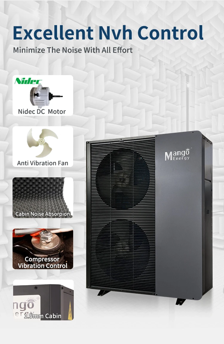 Air to Water Heat Pump, R32, EVI, 9kw-180kw - detail 16