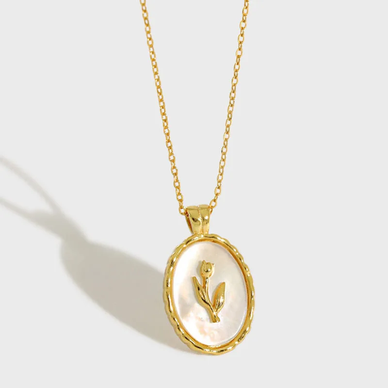 tulip pendant necklace