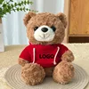 Orsetto di peluche marrone - felpa rossa