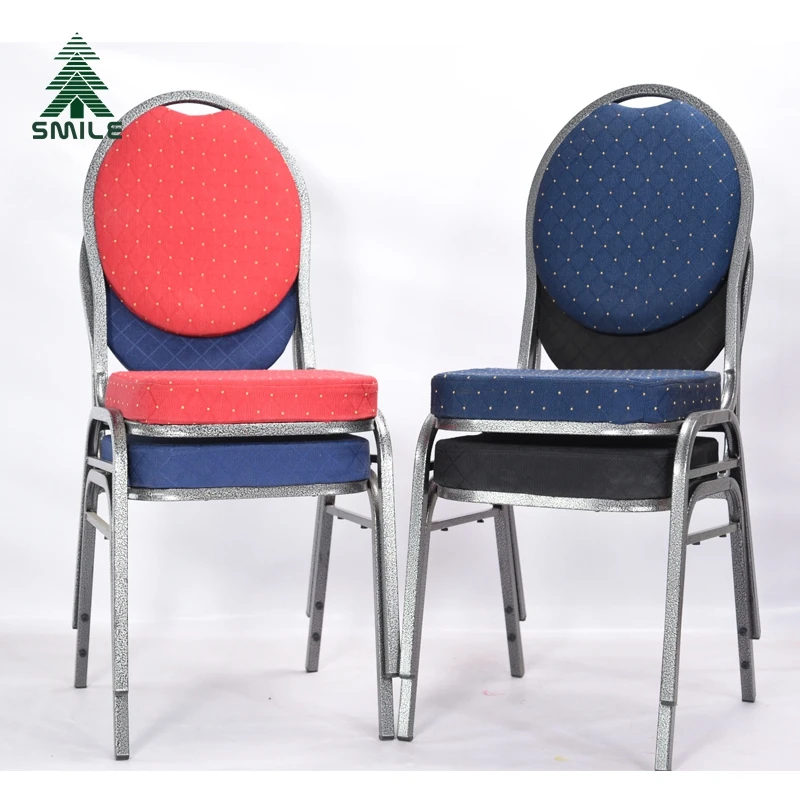 Free Sample Strong and Durable Metal Hotel Event Chairs Stackable Banquet Hall Chairs and Tables for Apartment Use on Sale
