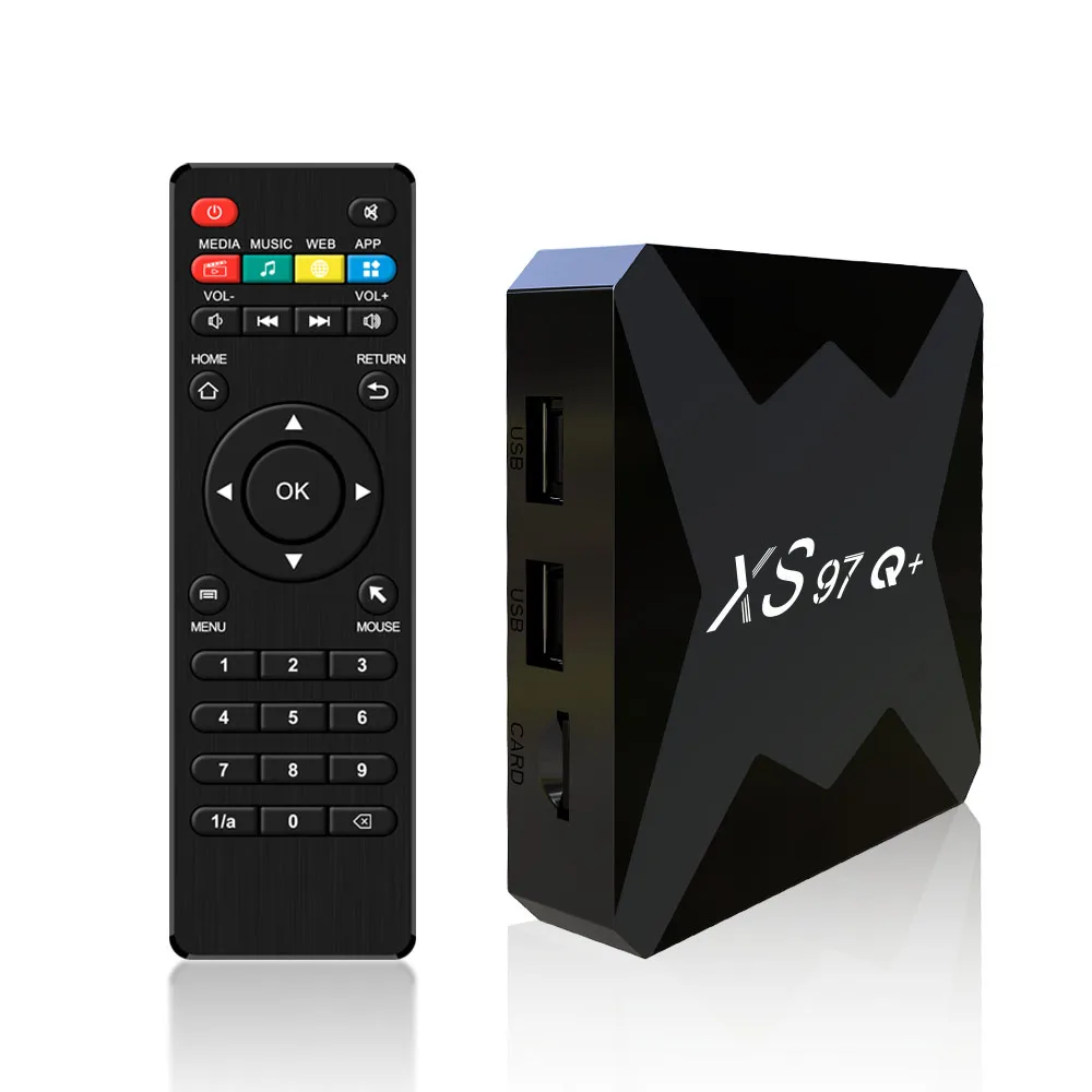 Xs97 Q+ 2.4G WiFi Android TV Box Quad Core 4K Android Box 1GB 8GB - China  Set Top Box, Android Media Player