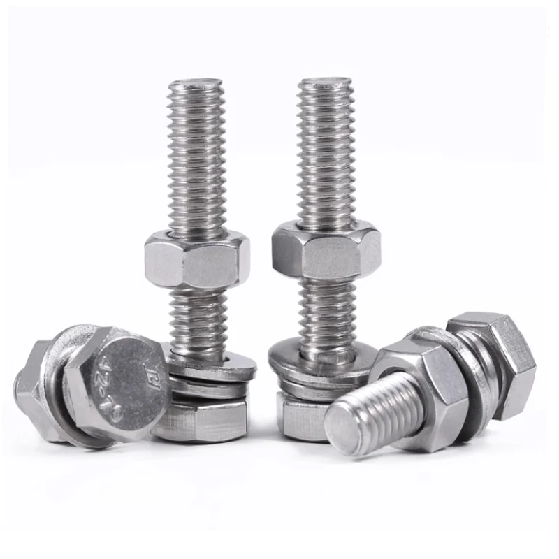 Stainless Steel A2 A4 All Size Hex Hexagon Carriage Coach Flange Stud ...