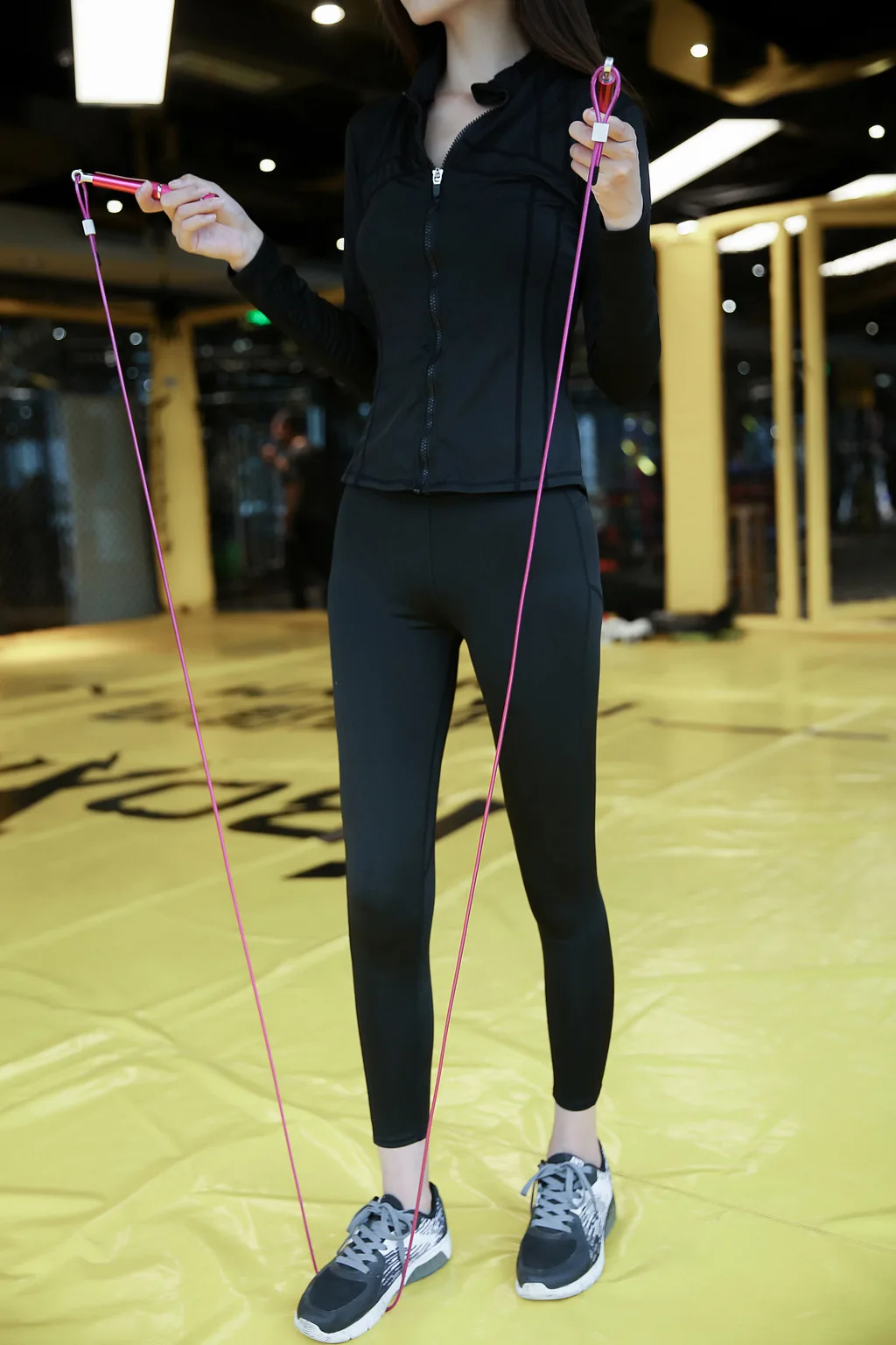 odm jump rope for fitness adults aluminium adjustable exercise fitness body building jumprope with steel wire-2