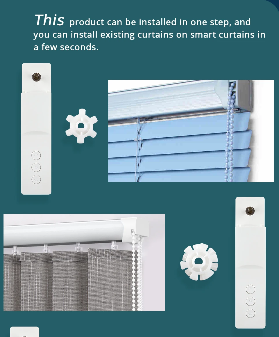 Zemismart Wifi Smart Roller Blind Driver Usb Solar Panel Charge Tuya Smart Life Alexa Google