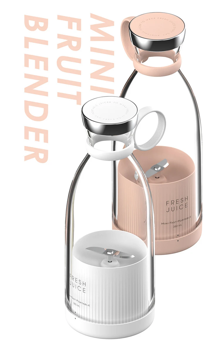Mini blender displayed in different settings, highlighting its versatile usage in various environments