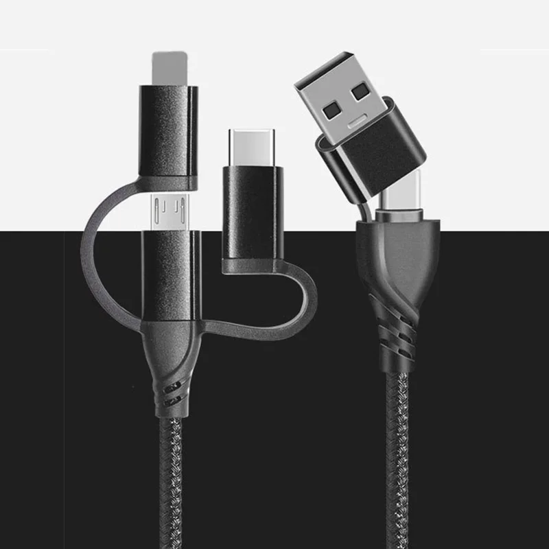 5 In 1 Multi Usb Charging Data Cable Fast Charger Cord For Iphone Samsung Android Buy 5 In 1