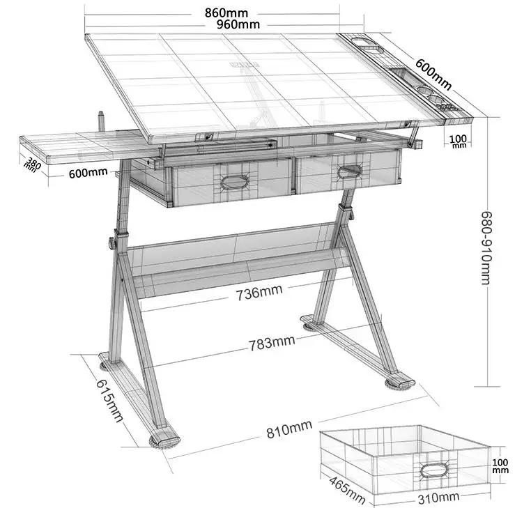 Source Factory Wholesale High Quality Drafting Drawing Table - Buy ...