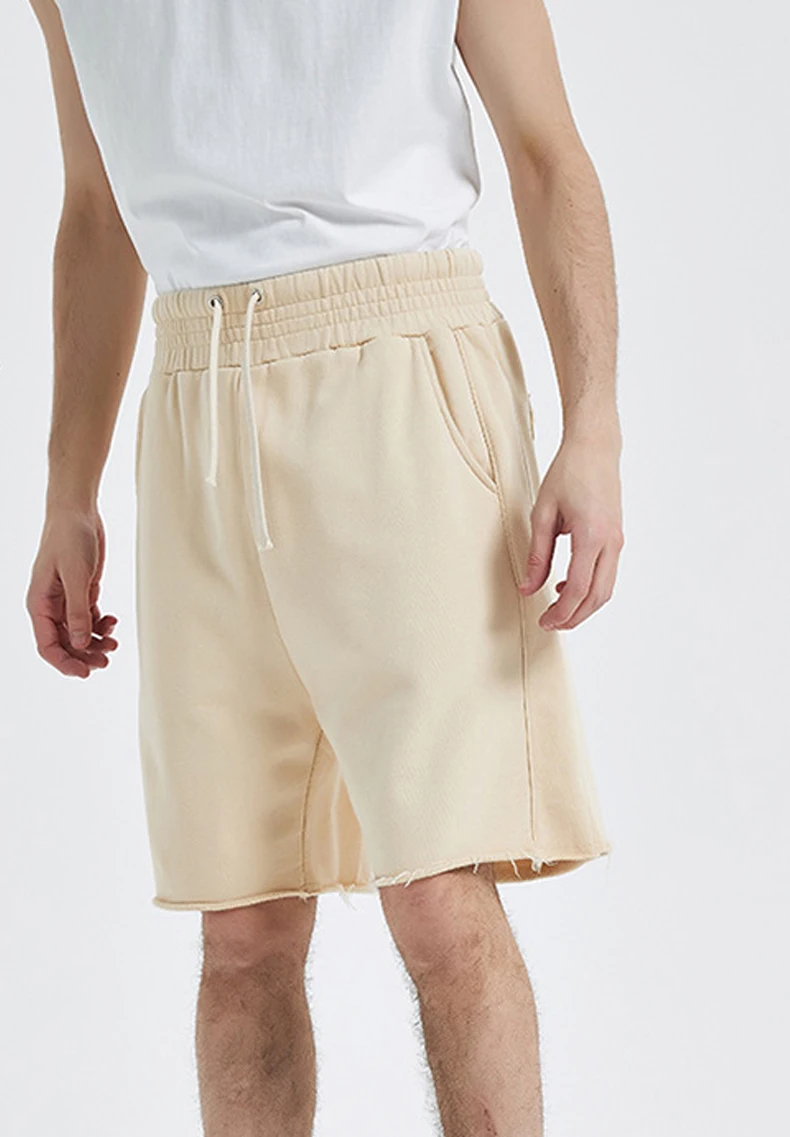 Summer Essential 100% βαμβακερό ανδρικό σορτς με τσέπες Κοντό παντελόνι γυμναστικής Αθλητικό σορτς συν μέγεθος για άνδρες136_voghion.com