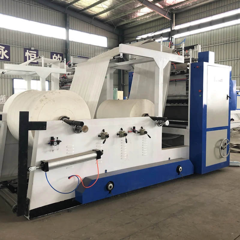 Fuyuan Factory Tissue Paper Converting Facial Tissue Making Machine 9 Lines Interfold Facial Tissue Machine