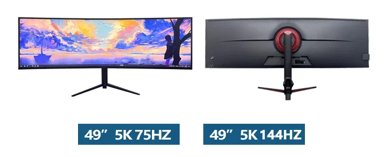 27inch 75hz Curved 27inch Widescreen 144hz 2560*1440 Computer Screen ...