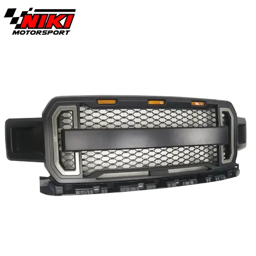 Auto Parts Car Bodykit Pickup Truck Parts Black Raptor Style Led Mesh