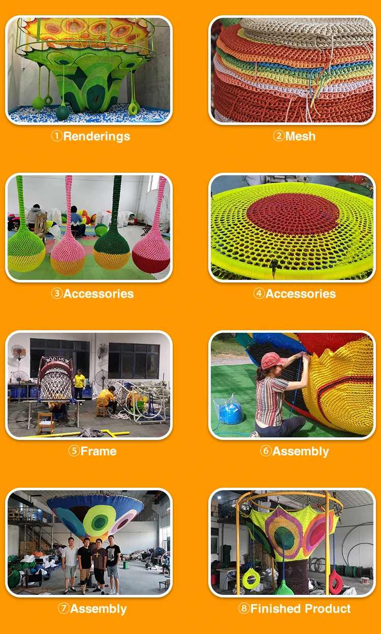 What is Rainbow Playground Indoor for Sale Designer Kids Net Holed Wall  Amusement Ropes Outdoor Tunnel Commercial Equipment