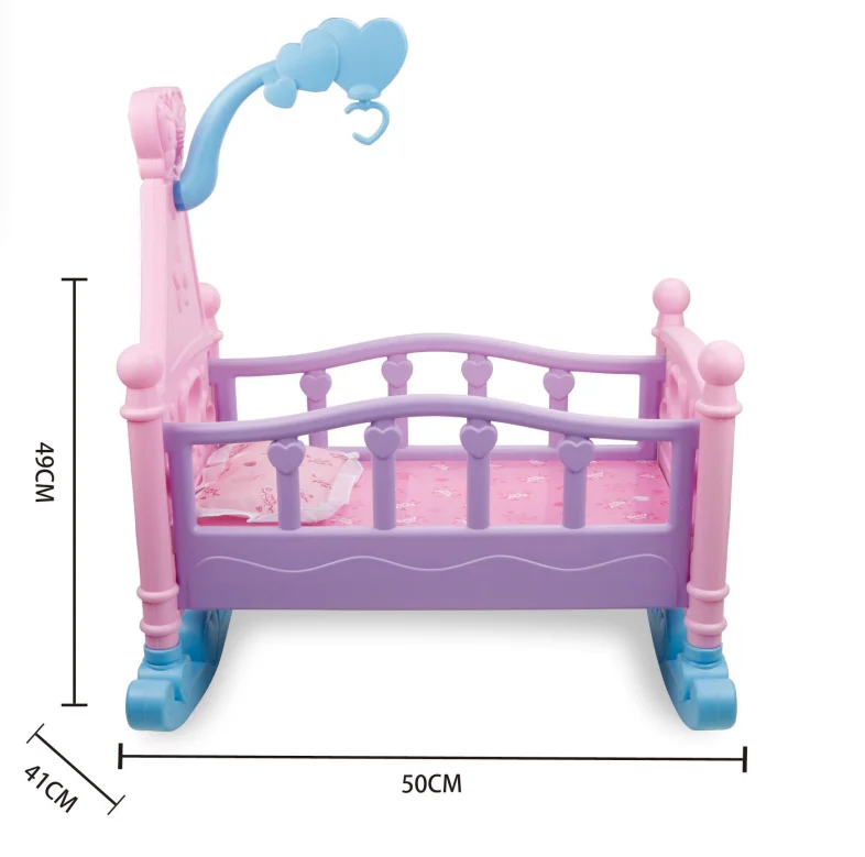 
Модная детская пластиковая мебель для кроватки, игрушка для ролевых игр 
