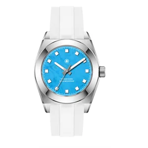 OEM Design Lady Quartz Watch Titanium Case Grade 5 Grade 2 With Turquoise Stone Dial 20ATM Waterproof Sapphire Crystal watches