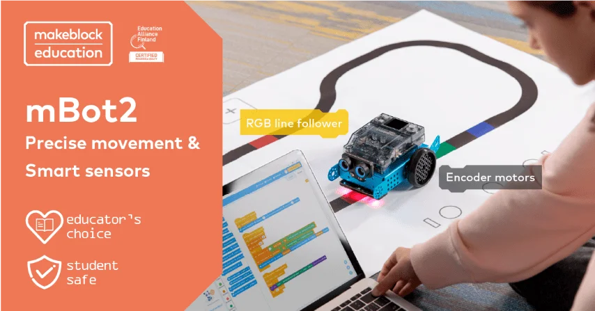 Makeblock mBot Neo mBot 2 Remote Control Wifi Programmable Robotics Kit mBot2 Scratch and Python Coding Car