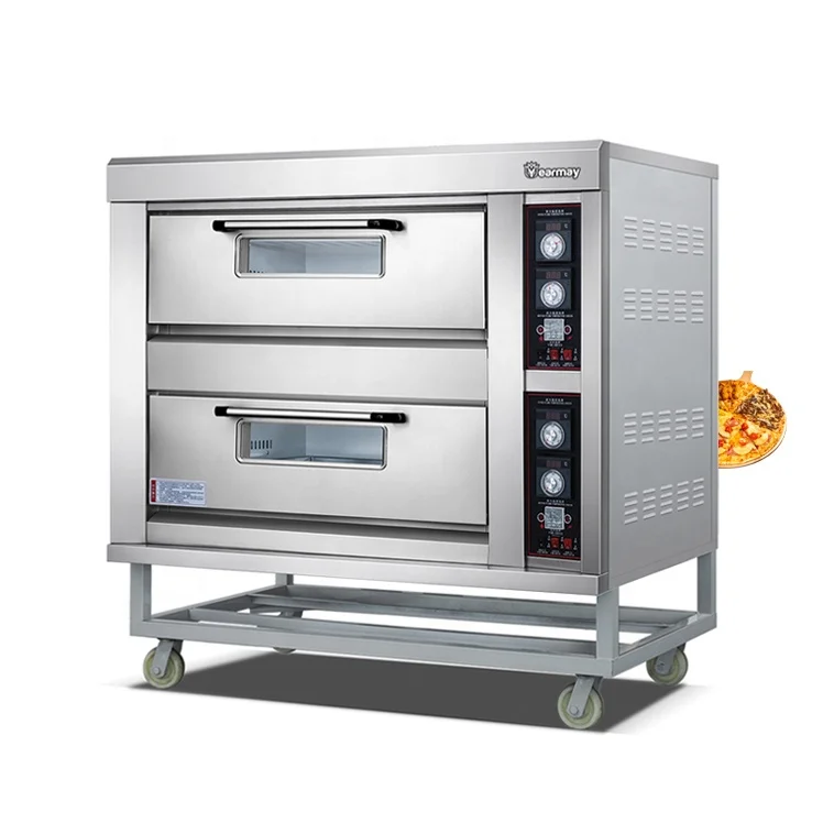 Ultra Good Electric Machine Cheap No Conveyor Belt Pizza Deck Oven Cooking Pizza and Bread Professional Baking Ovens Bake Tray