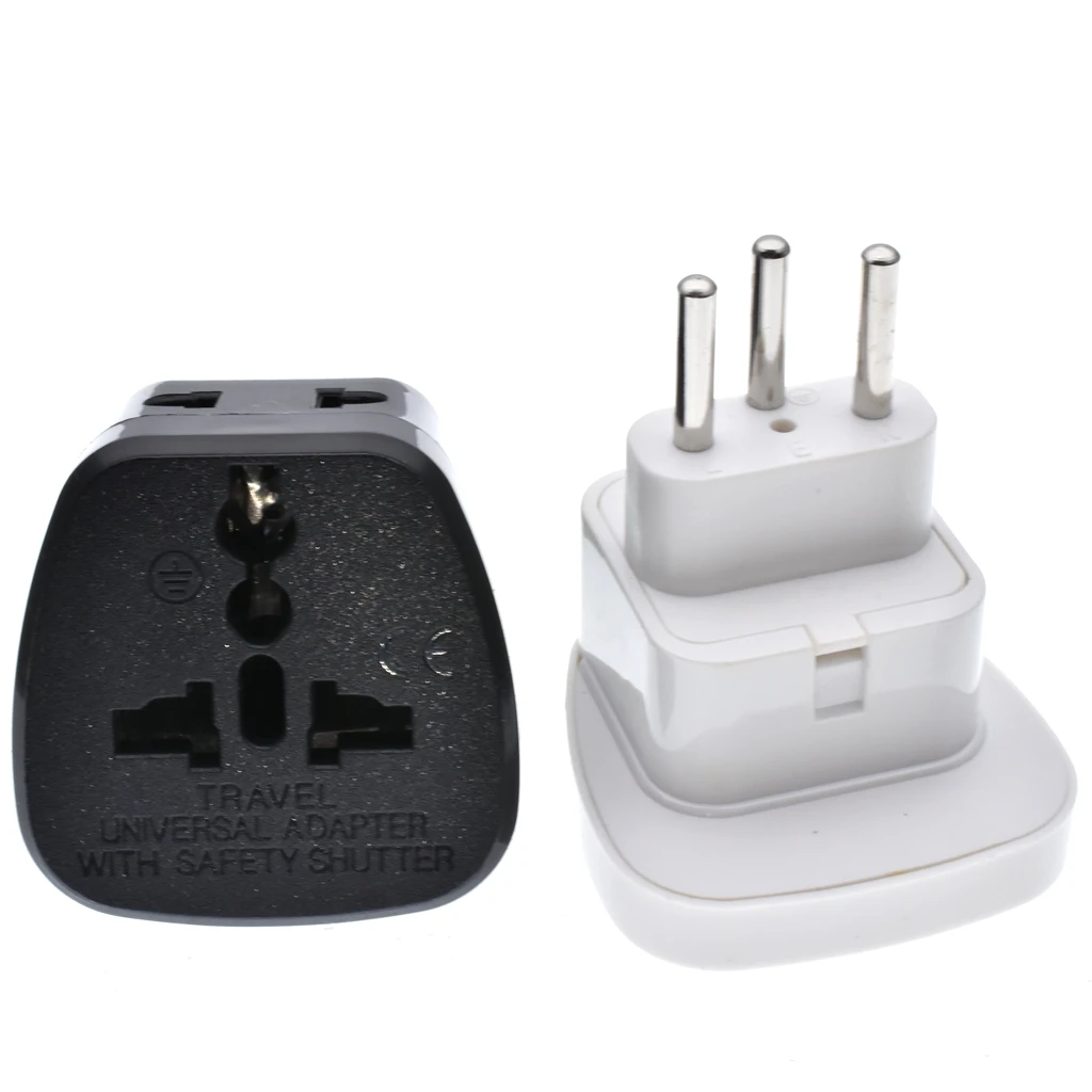 Power Plug Ukuniversal 2-outlet Power Plug Adapter For Us/eu Travel -  Non-grounding