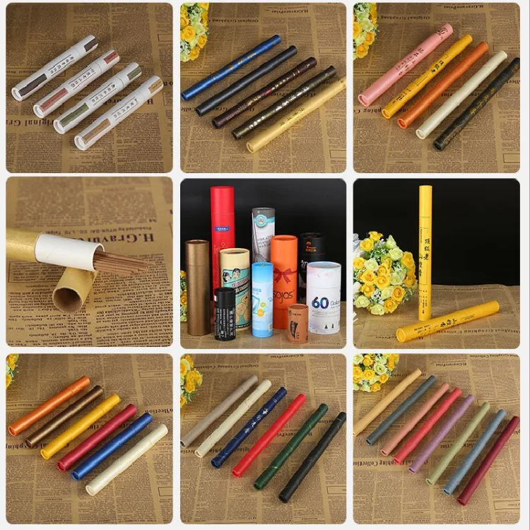 Paper Packaging Tubes Custom Logo Round Cylinder Cardboard Packing Box Toner Retail Paper Packaging Tube