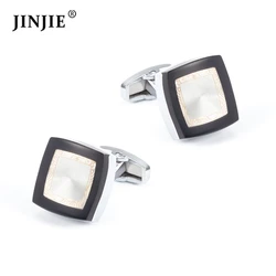 Новое поступление, запонки из сплава с квадратным дизайном, в наличии, запонки разных стилей, распродажа, мужские запонки
