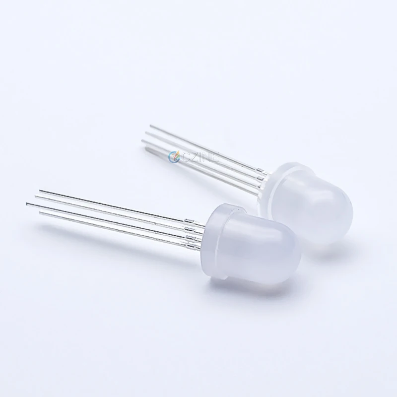 Programmable Addressable 5mm 8mm 10mm Fullcolor Rgb Light Emitting Dip WS2811 Sk6812 Point Control Ws2811 5mm LED Diode With Ic