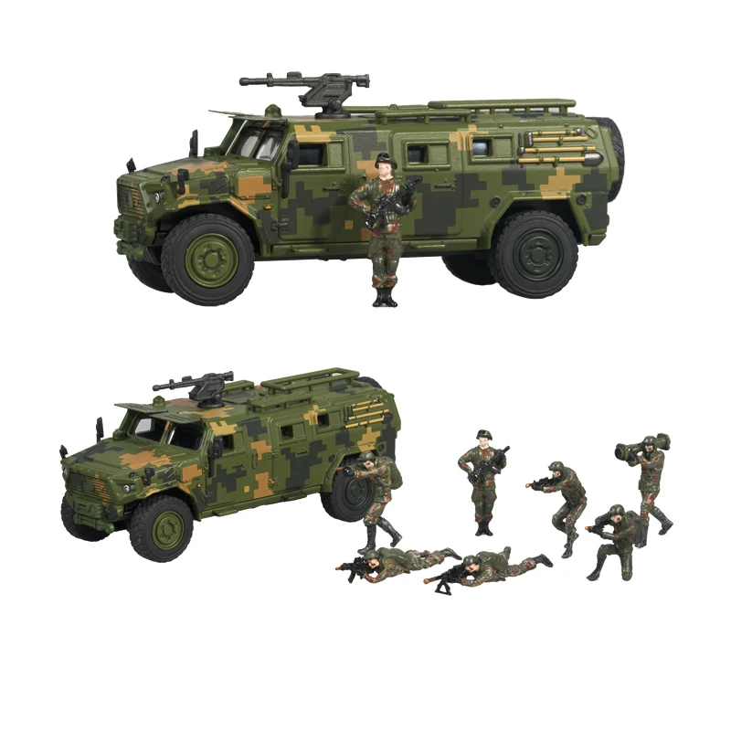 Оптовая продажа, масштаб 1/64, военная модель автомобиля, сцена, мини-солдат, игрушка, миниатюрная фигурка из смолы